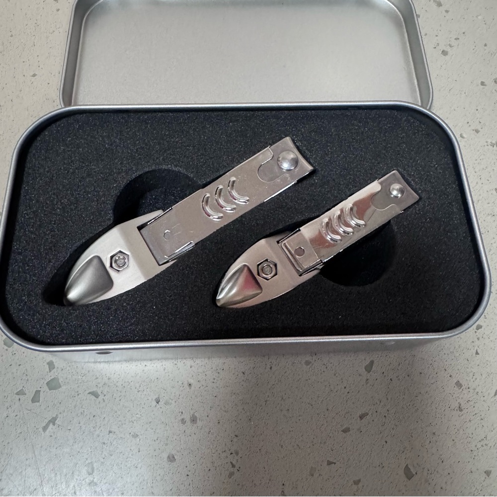 Mr. Green Premium Stainless Steel Nail Clippers Set – 2 Piece with Tin Case